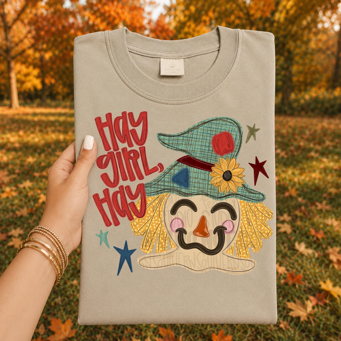 hay girl hay Scarecrow | Sublimation Design | Digital Download | Women’s, Kids Shirt PNG