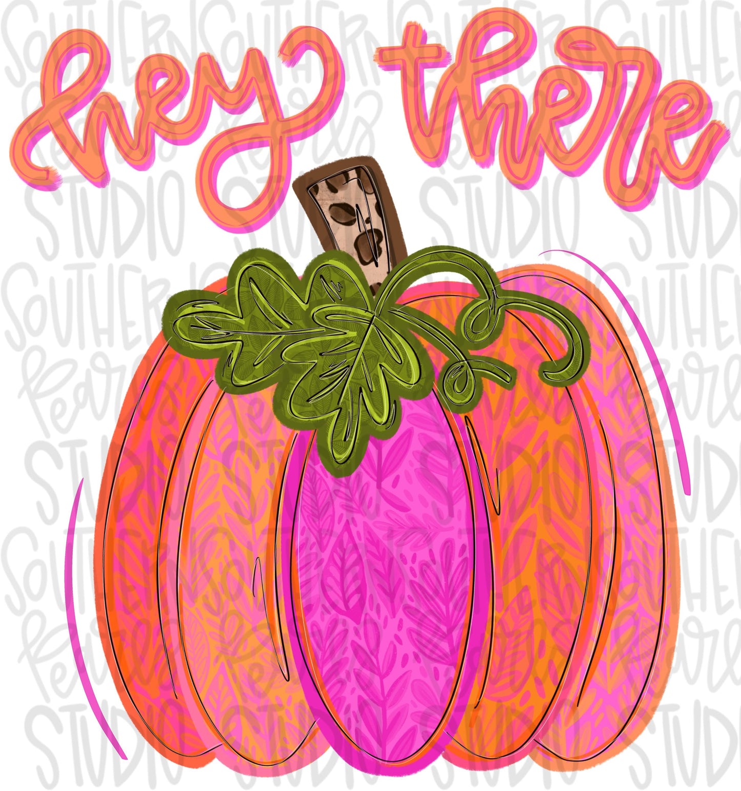 Hey there pumpkin png design | colorful png, floral pumpkin png, leopard | fall png | Digital Download | Women’s, Kids PNG