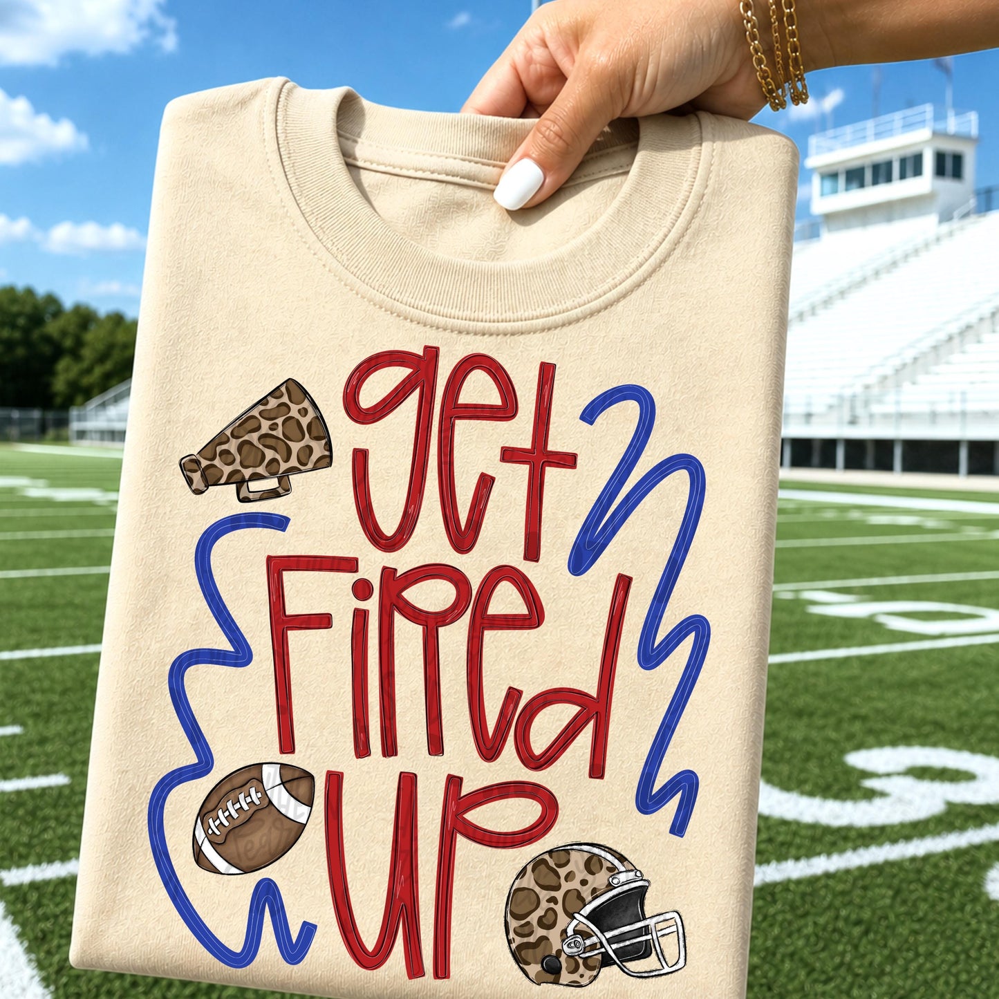 Get fired up Football png design | orange and black png | Go Team | PNG | Sublimation | Design Download