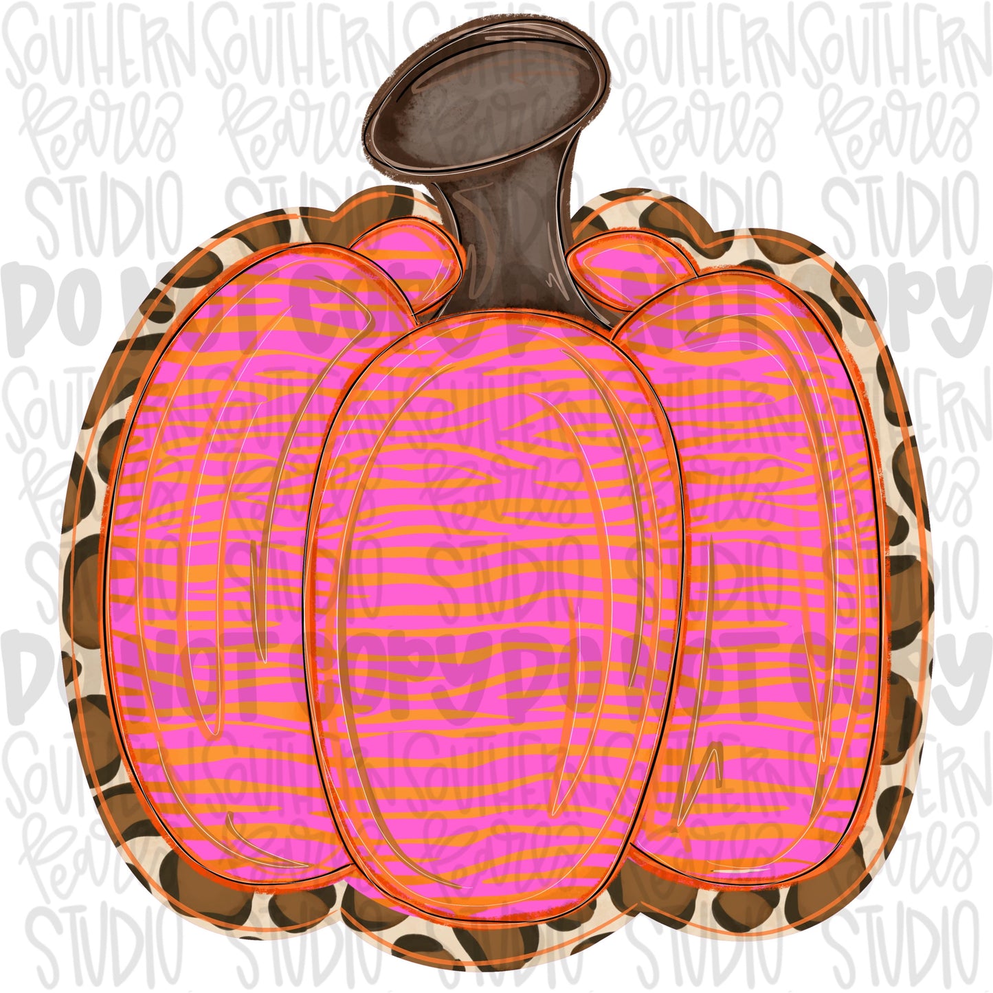 Pink and orange zebra and leopard pumpkin png | trendy png | Sublimation Design | Digital Download | Women’s, Kids Shirt PNG
