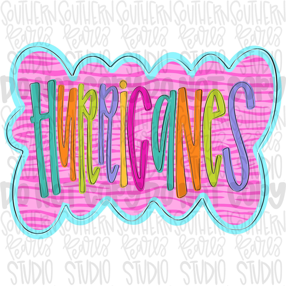 Colorful zebra cloud design Mascot | hurricanes | Sublimation Design | Digital Download | Women’s, Kids Shirt PNG