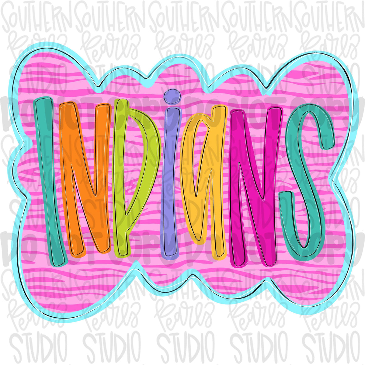 Colorful zebra cloud design Mascot | indians | Sublimation Design | Digital Download | Women’s, Kids Shirt PNG