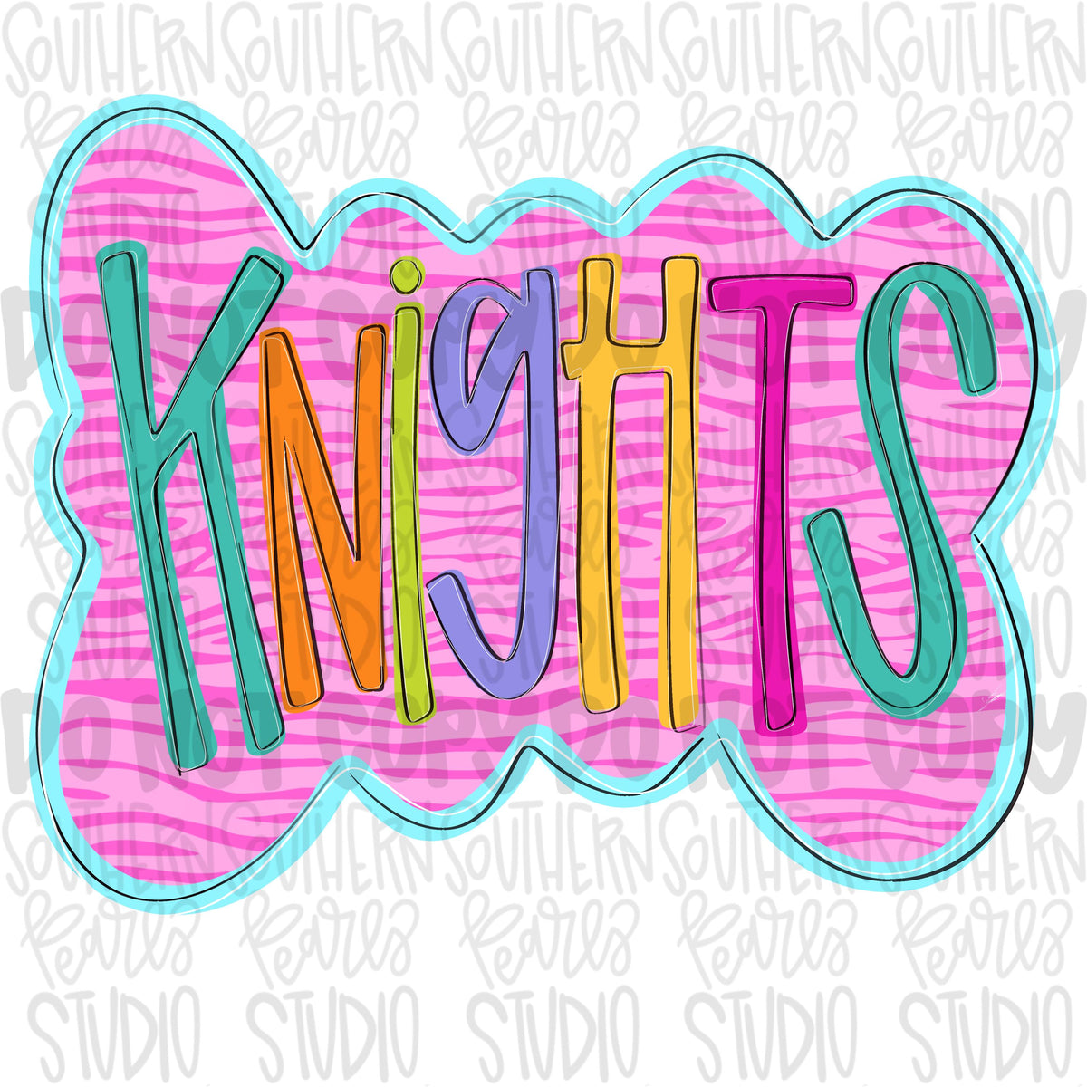 Colorful zebra cloud design Mascot | knights | Sublimation Design | Digital Download | Women’s, Kids Shirt PNG