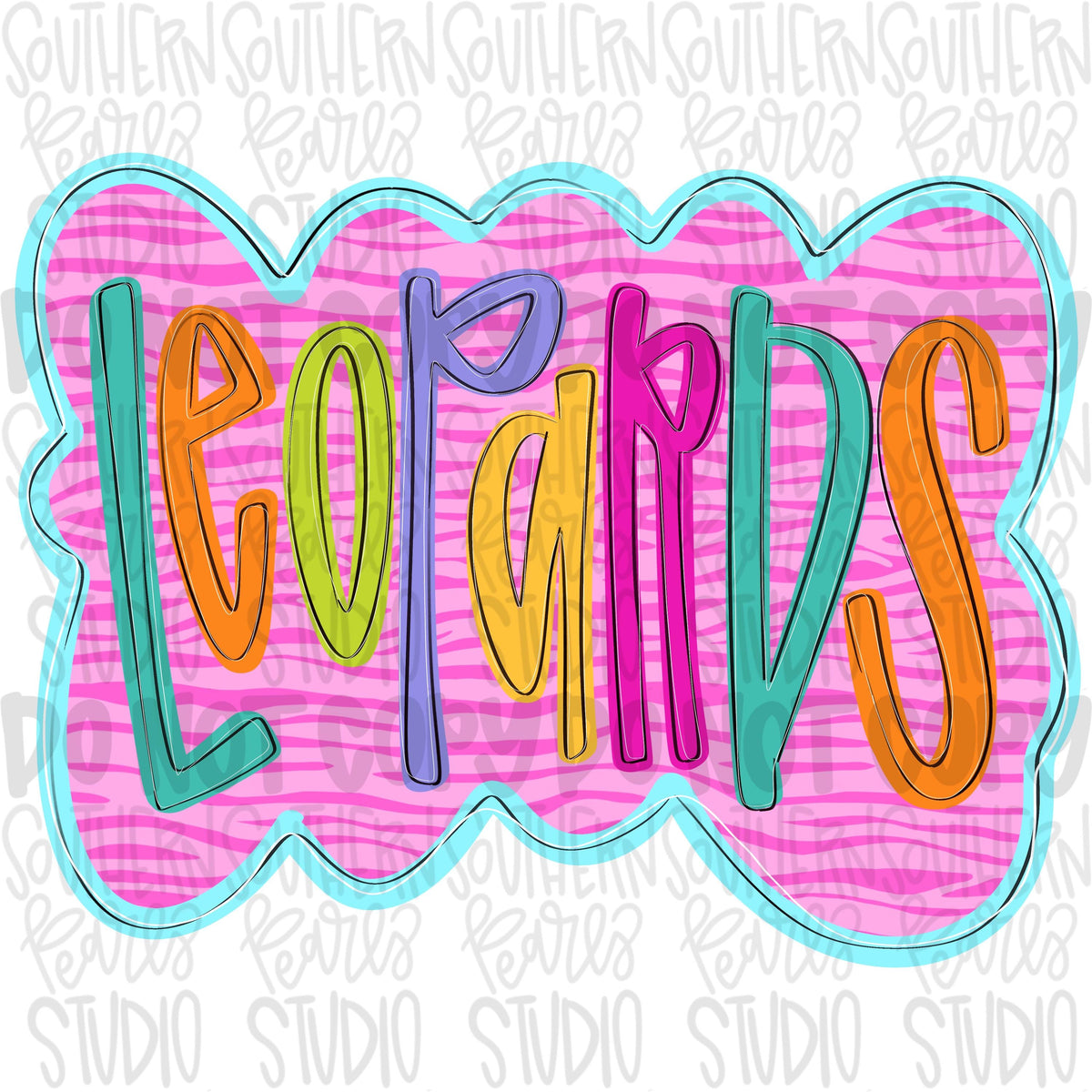 Colorful zebra cloud design Mascot | leopards | Sublimation Design | Digital Download | Women’s, Kids Shirt PNG