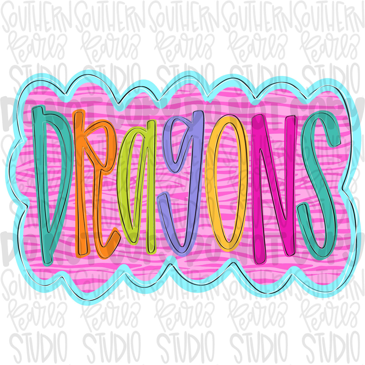 Colorful zebra cloud design Mascot | dragons | Sublimation Design | Digital Download | Women’s, Kids Shirt PNG