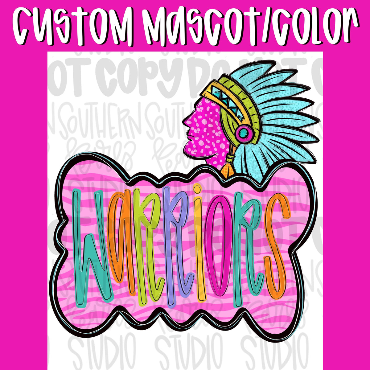Custom Color/mascot order for colorful zebra cloud with mascot png design | Lets Go | Go Team | PNG | Sublimation | Design Download