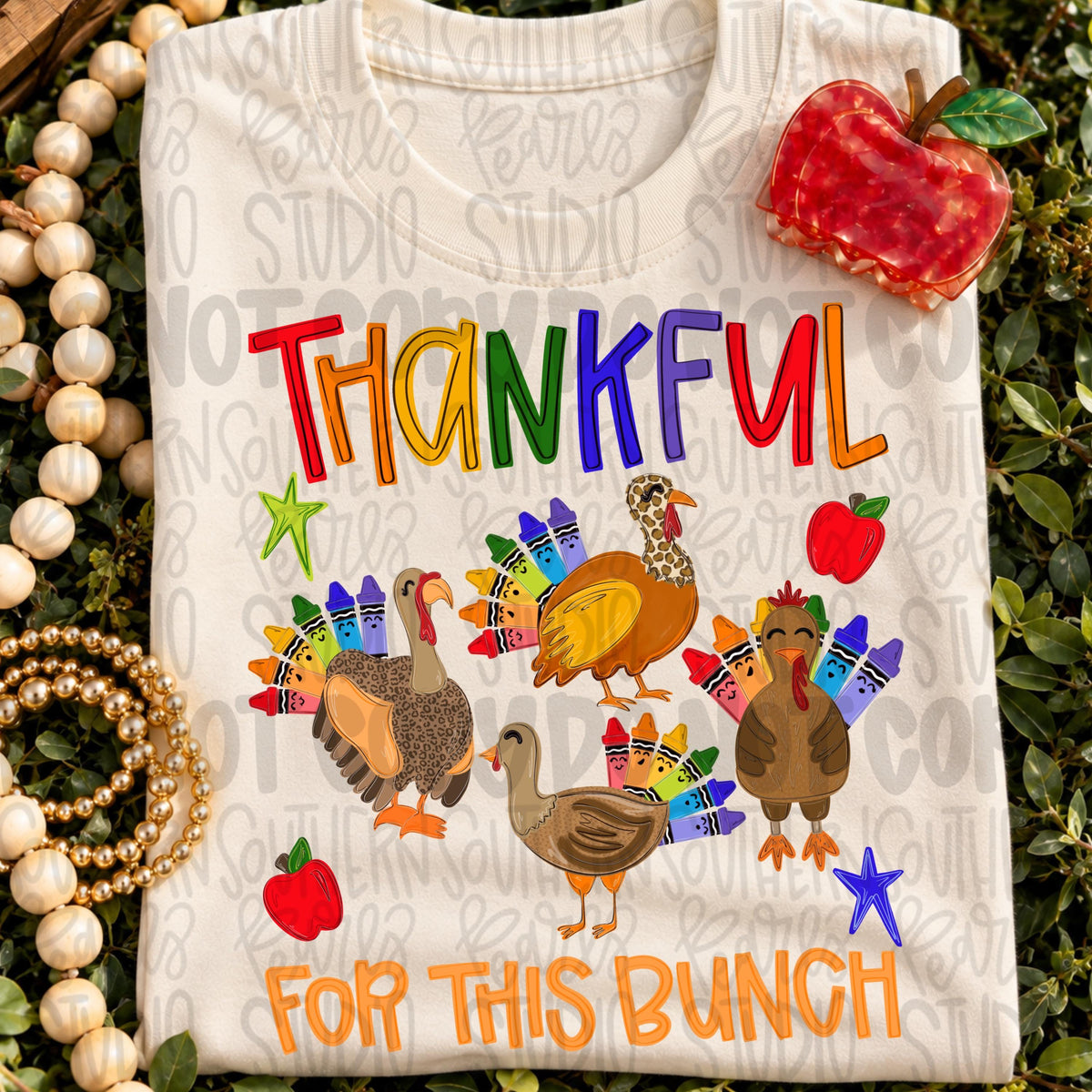 Thankful for this bunch png design | turkeys with crayons png fall teacher png | Sublimation Design | Digital Download | Womens Kids PNG