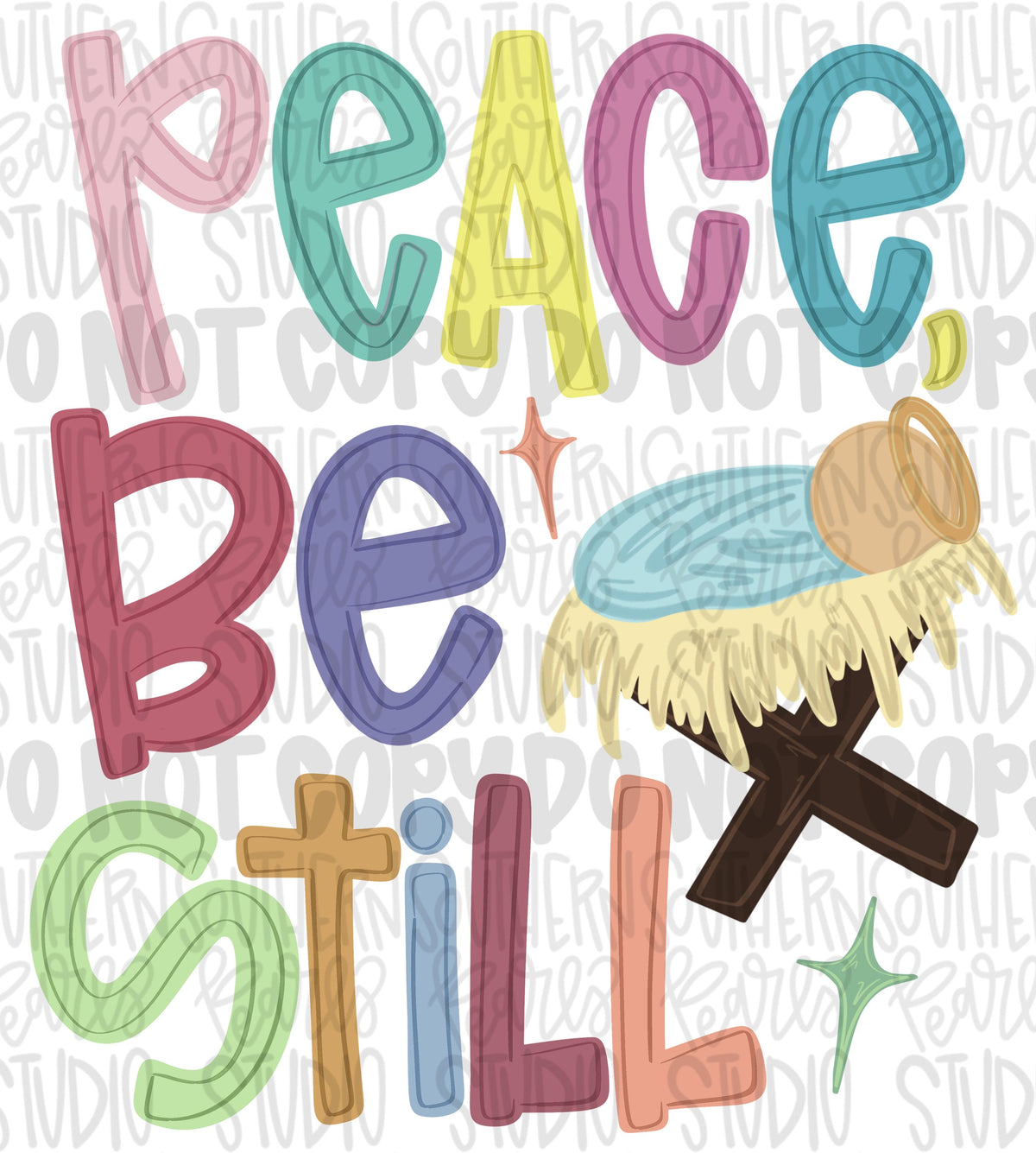 Peace be still baby Jesus png design | muted colors png | Christmas png | Sublimation Design | Digital Download | Women’s, Kids Shirt PNG