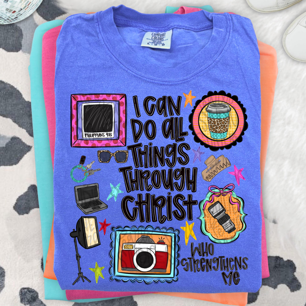 I can do all things through Christ who strengthens me photographer png design occupations | Bible verse |Digital Download | Women png design