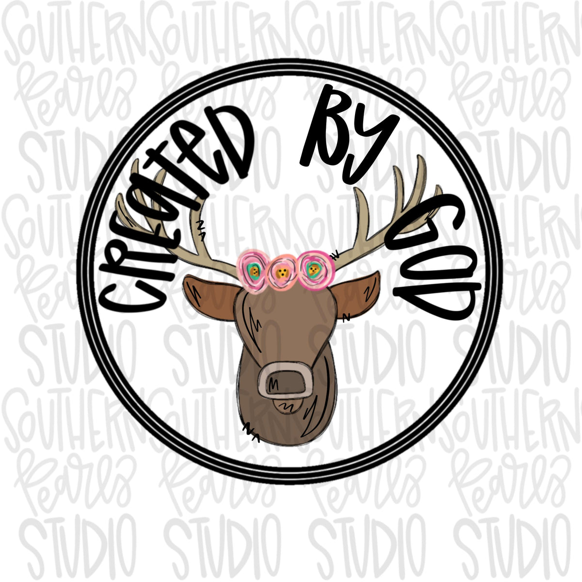 Created with a purpose Hunting Animals girly | Sublimation Design | Digital Download | Women’s, Kids Shirt PNG