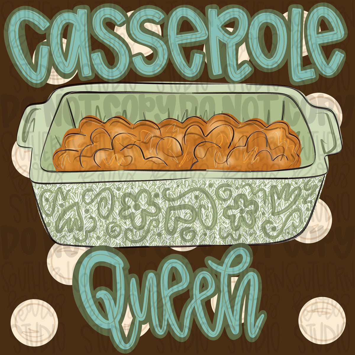 Casserole queen png design | casserole dish png polka dot png fall png | Sublimation Design | Digital Download | Women’s, Kids Shirt PNG