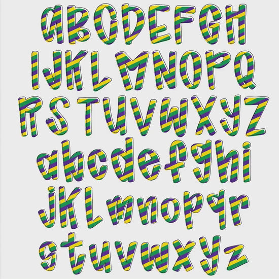 Mardi Gras Typeable Font | Sublimation Design | Digital Download | Women’s, Kids Shirt PNG