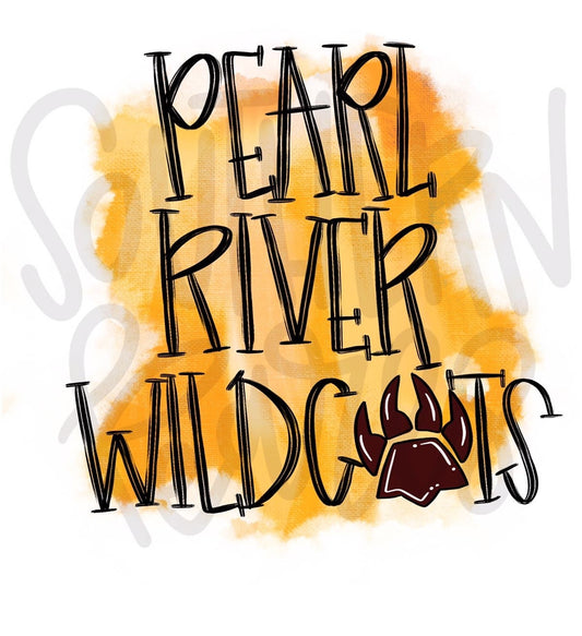 Pearl River Wildcats | Sublimation Design | Digital Download | Women’s, Kids Shirt PNG