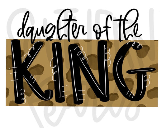 Daughter of The King | Sublimation Design | Digital Download | Women’s, Kids Shirt PNG