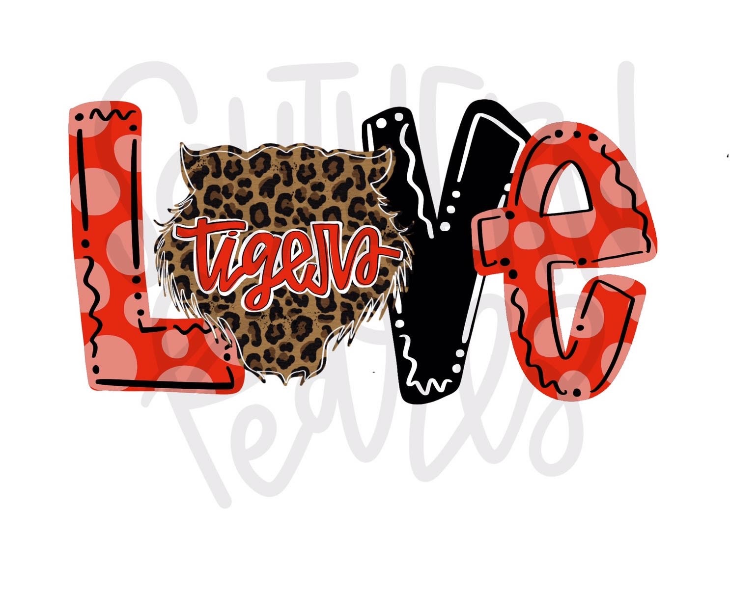 Love Tigers | Sublimation Design | Digital Download | Women’s, Kids Shirt PNG