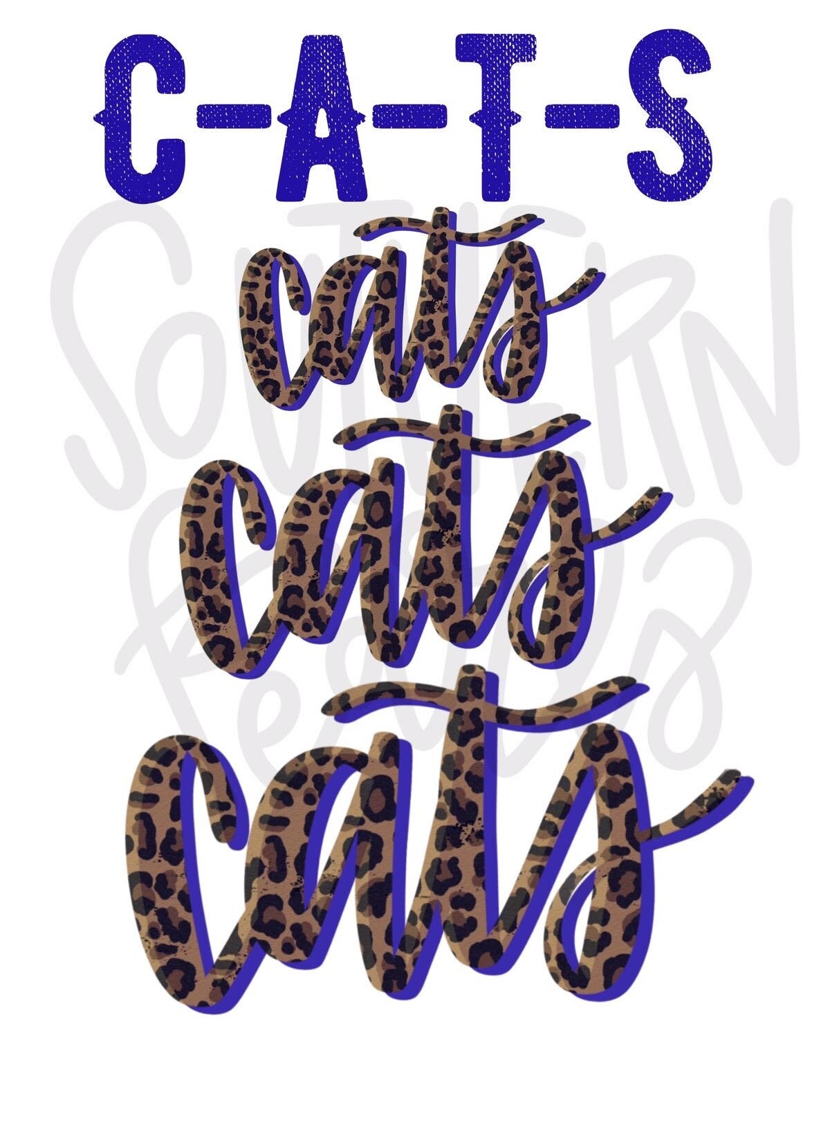 CATS cats cats cats | Sublimation Design | Digital Download | Women’s, Kids Shirt PNG