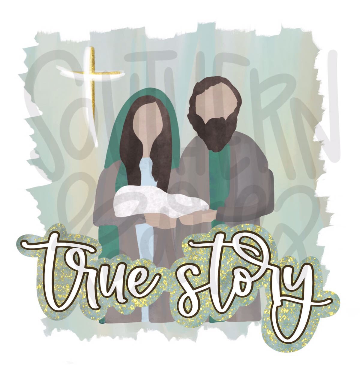 True Story | Nativity | Sublimation Design | Digital Download | Women’s, Kids Shirt PNG