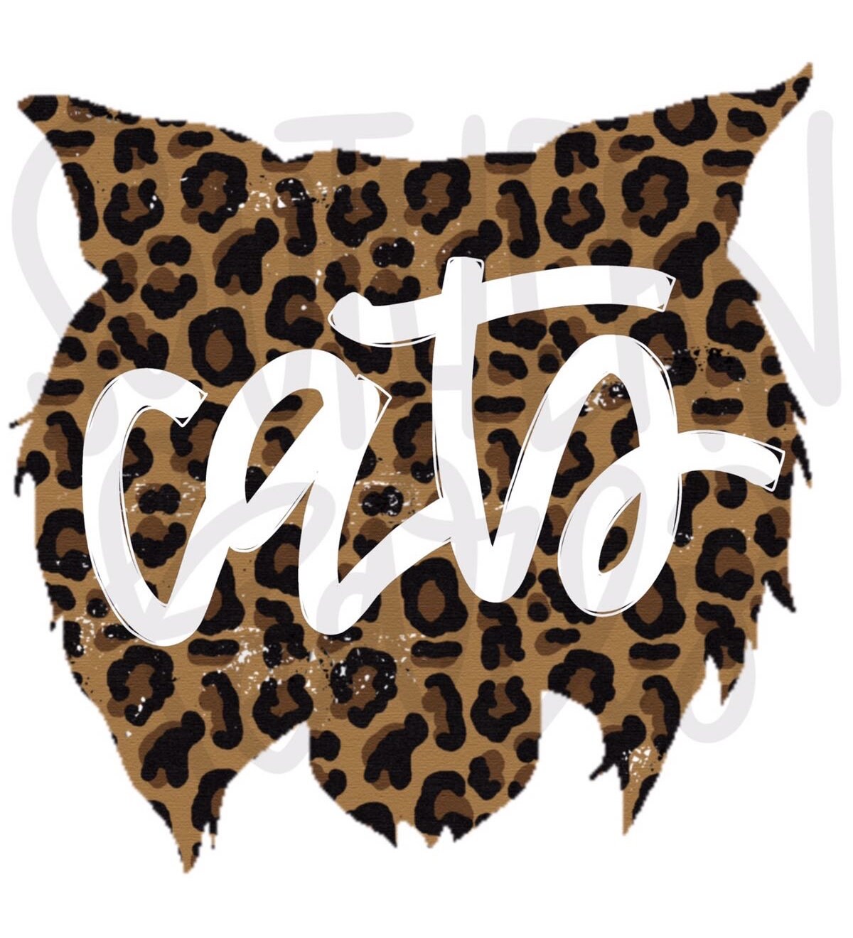 Cats Leopard Tomcat head | Sublimation Design | Digital Download | Women’s, Kids Shirt PNG