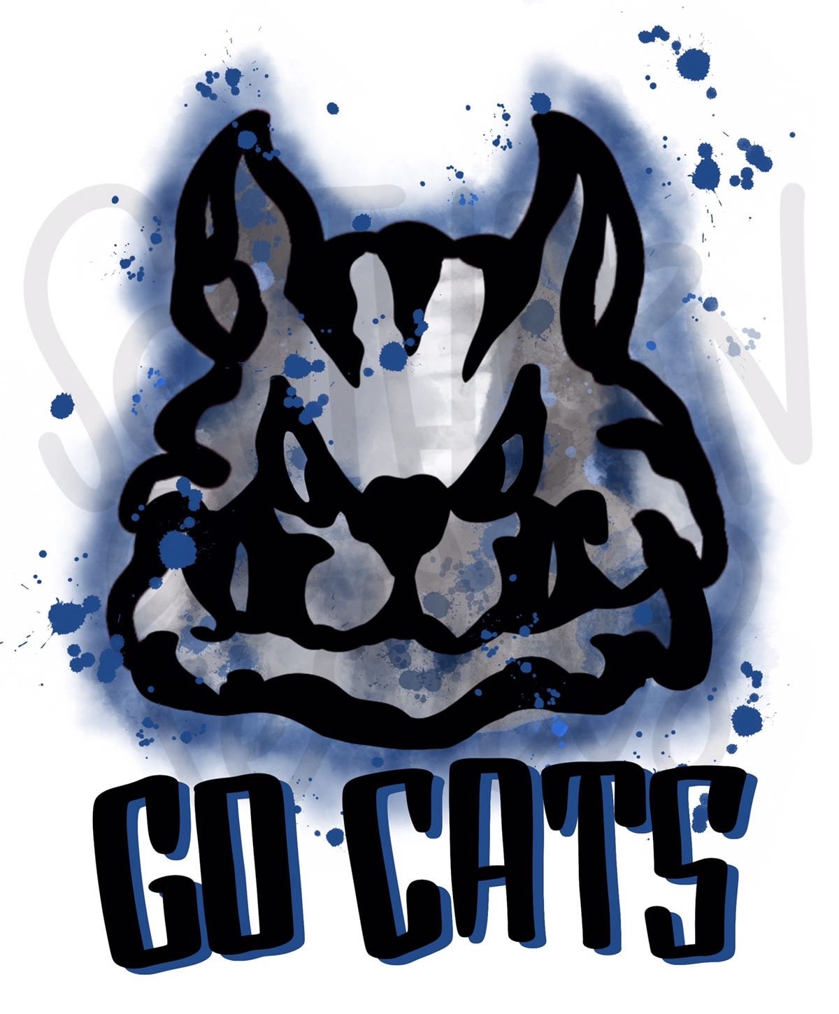 Go Cats | Sublimation Design | Digital Download | Women’s, Kids Shirt PNG