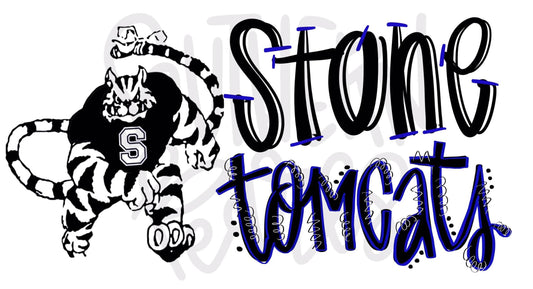 Stone Tomcats | Sublimation Design | Digital Download | Women’s, Kids Shirt PNG