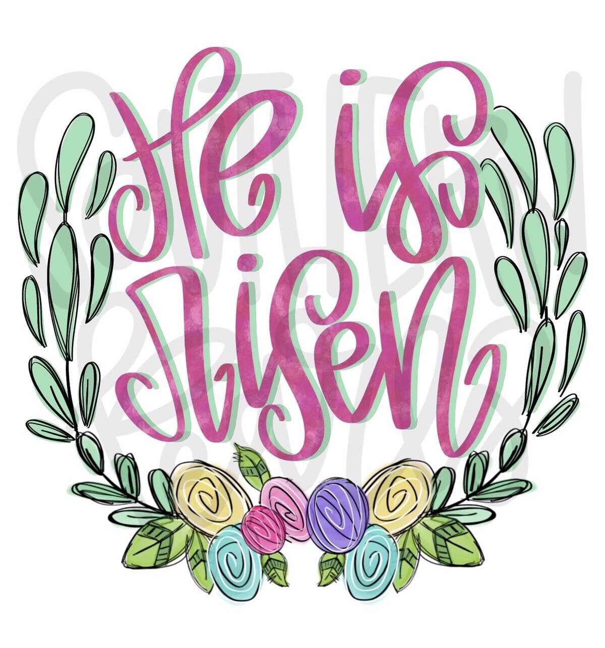 He is Risen | Sublimation Design | Digital Download | Women’s, Kids Shirt PNG