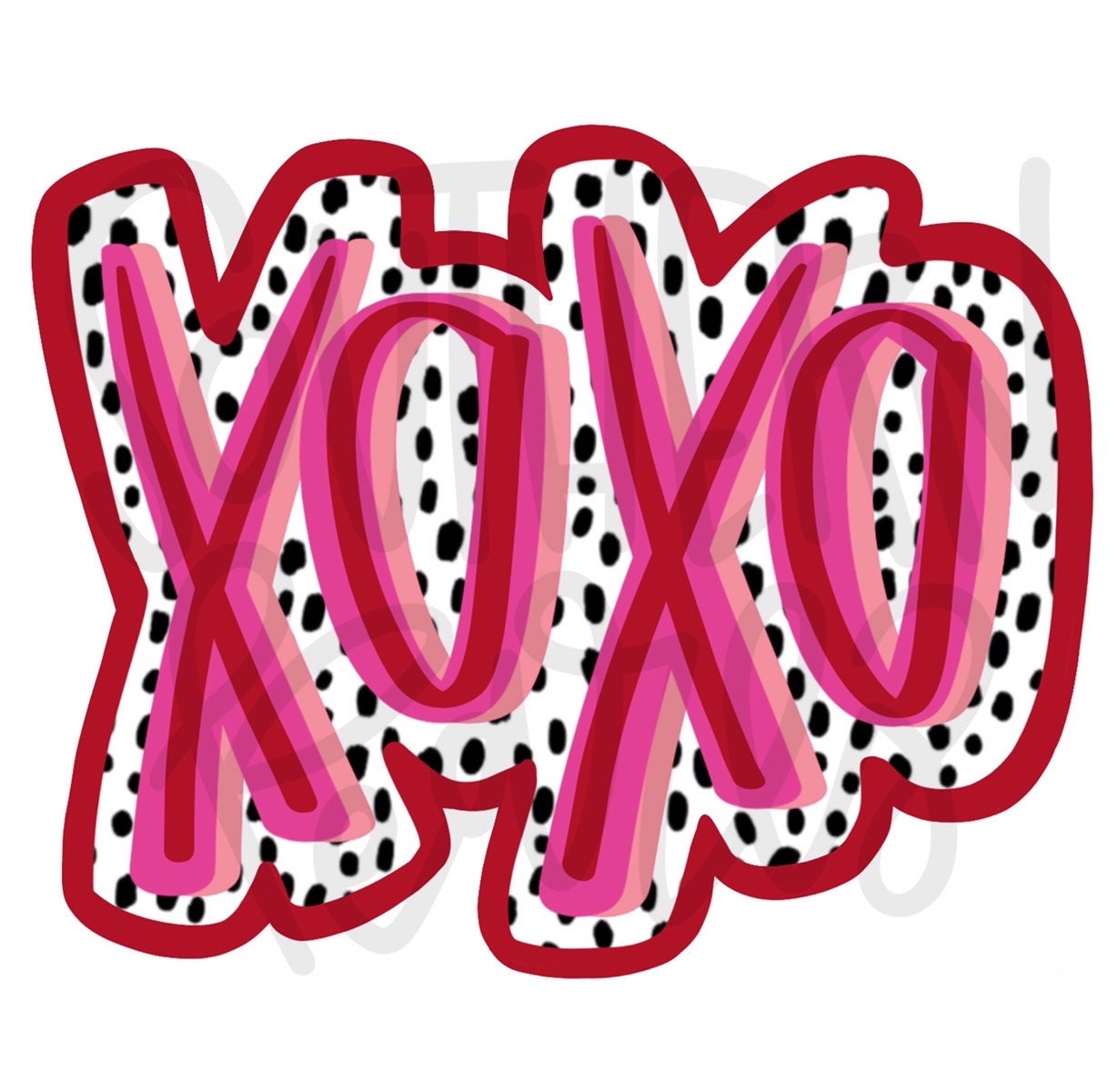 XOXO | Valentines | Sublimation Design | Digital Download | Women’s, Kids Shirt PNG