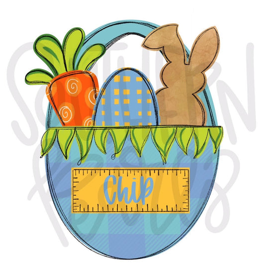 Easter Basket Boy | Sublimation Design | Digital Download | Women’s, Kids Shirt PNG