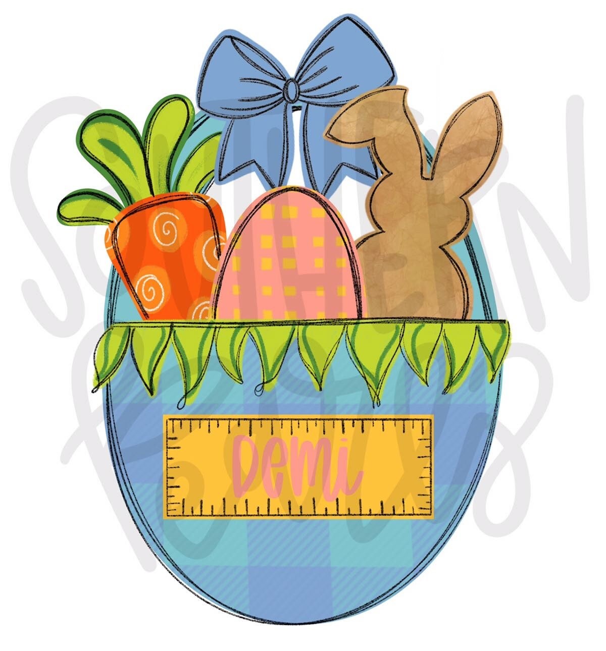 Easter Basket Girl | Sublimation Design | Digital Download | Women’s, Kids Shirt PNG