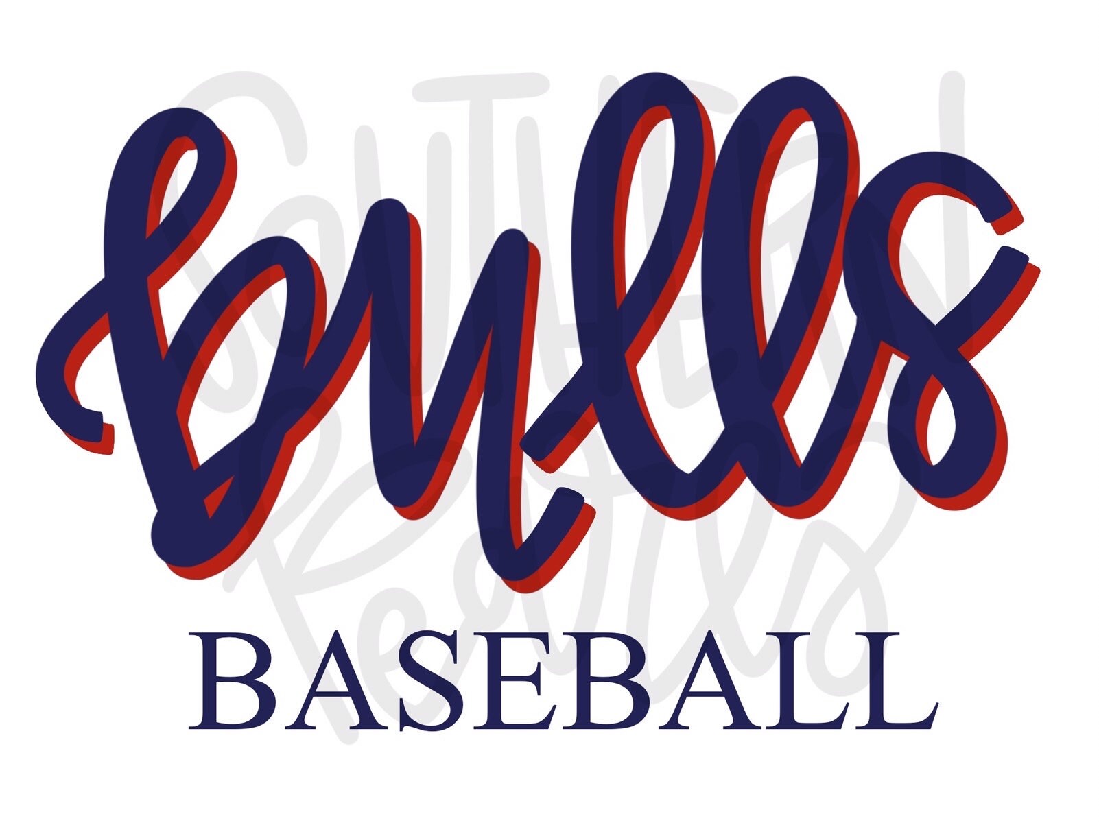 Bulls Baseball | Sublimation Design | Digital Download | Women’s, Kids Shirt PNG