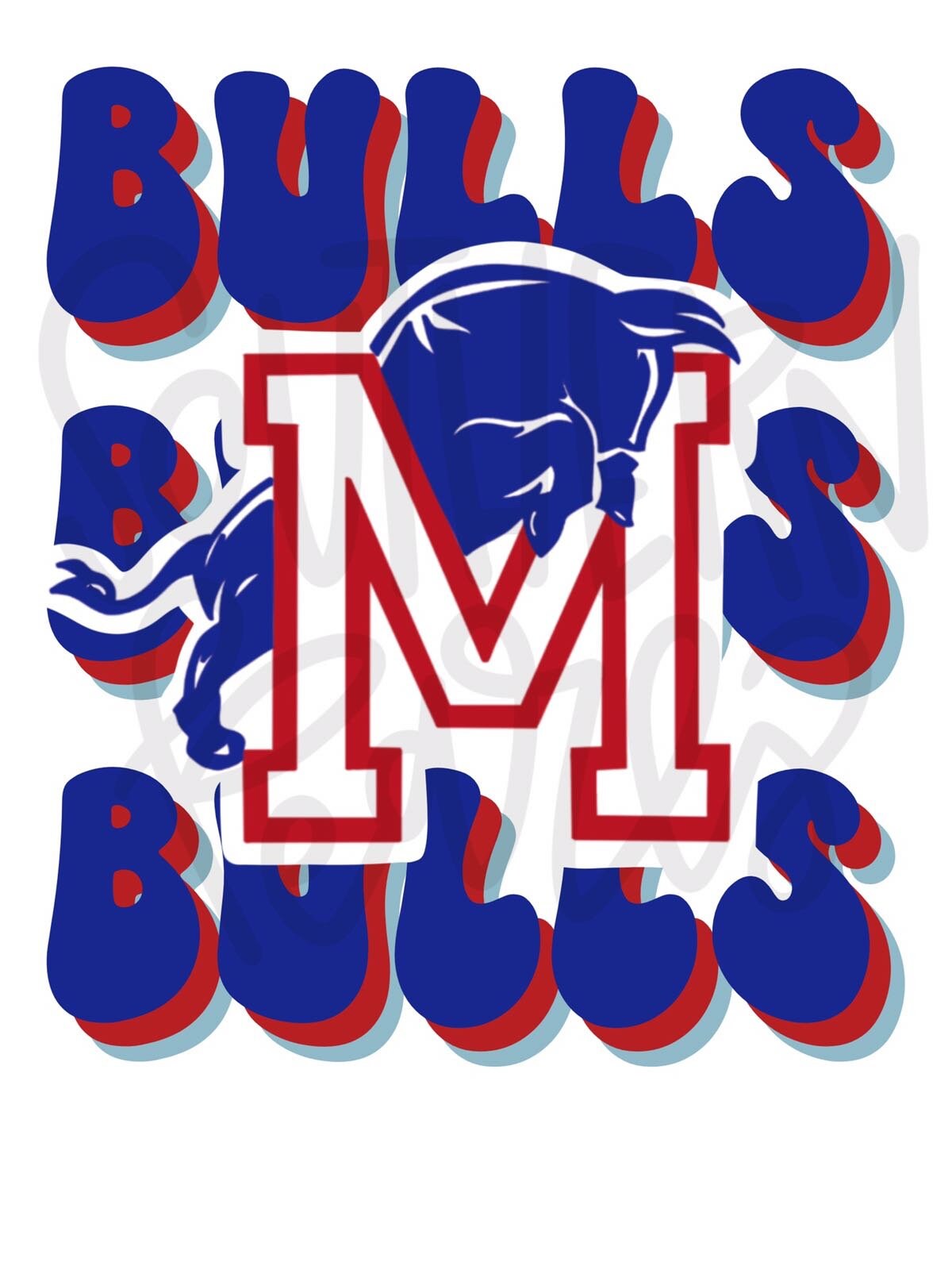 Bulls Baseball | Sublimation Design | Digital Download | Women’s, Kids Shirt PNG