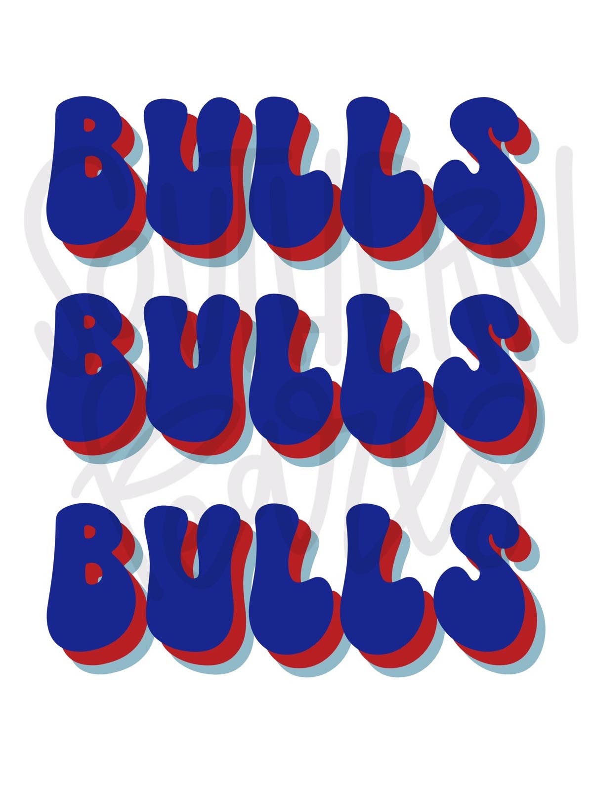 Bulls Baseball | Sublimation Design | Digital Download | Women’s, Kids Shirt PNG