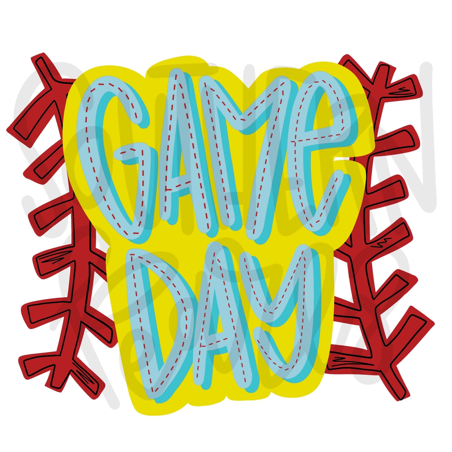 Game Day | Softball | Sublimation Design | Digital Download | Women’s, Kids Shirt PNG