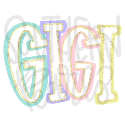 GiGi | Sublimation Design | Digital Download | Women’s, Kids Shirt PNG