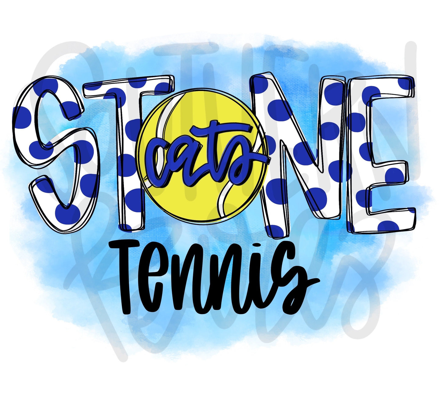 Stone Tomcats tennis | Sublimation Design | Digital Download | Women’s, Kids Shirt PNG