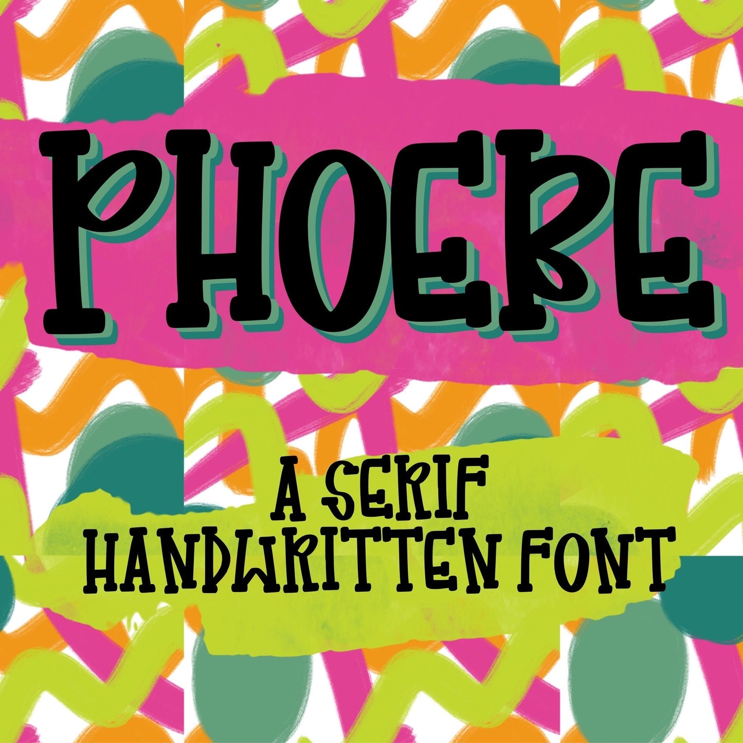 Phoebe Font, handwritten font, procreate font, cricut font, silhouette font, script font, cute font