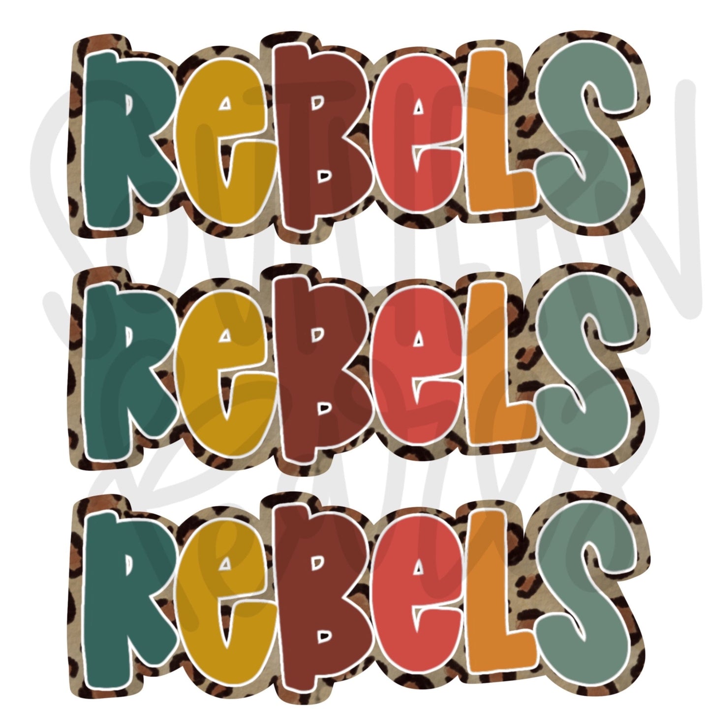 Rebels  | Mascot  | Sublimation Design | Digital Download | Women’s, Kids Shirt PNG