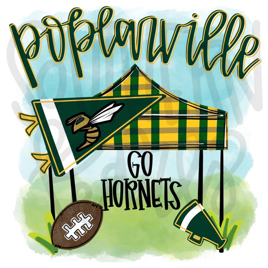 Tailgate | Poplarville Hornets | Sublimation Design | Digital Download | Women’s, Kids Shirt PNG