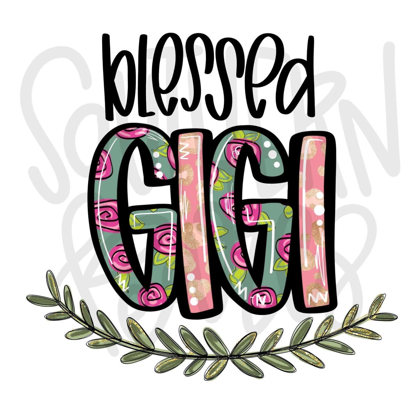 Blessed GiGi | Sublimation Design | Digital Download | Women’s, Kids Shirt PNG