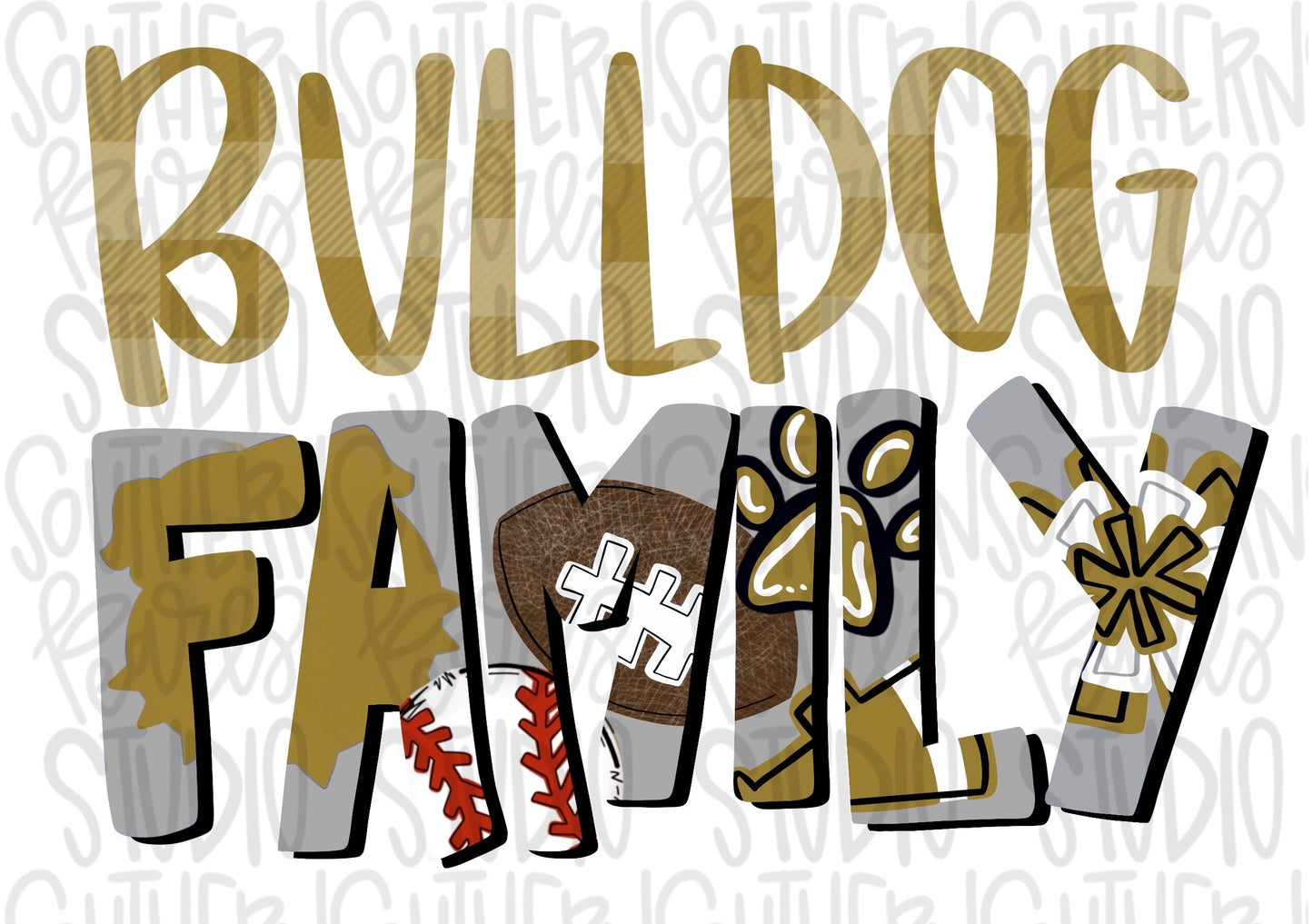 Bulldog Family | Sublimation Design | Digital Download | Women’s, Kids Shirt PNG