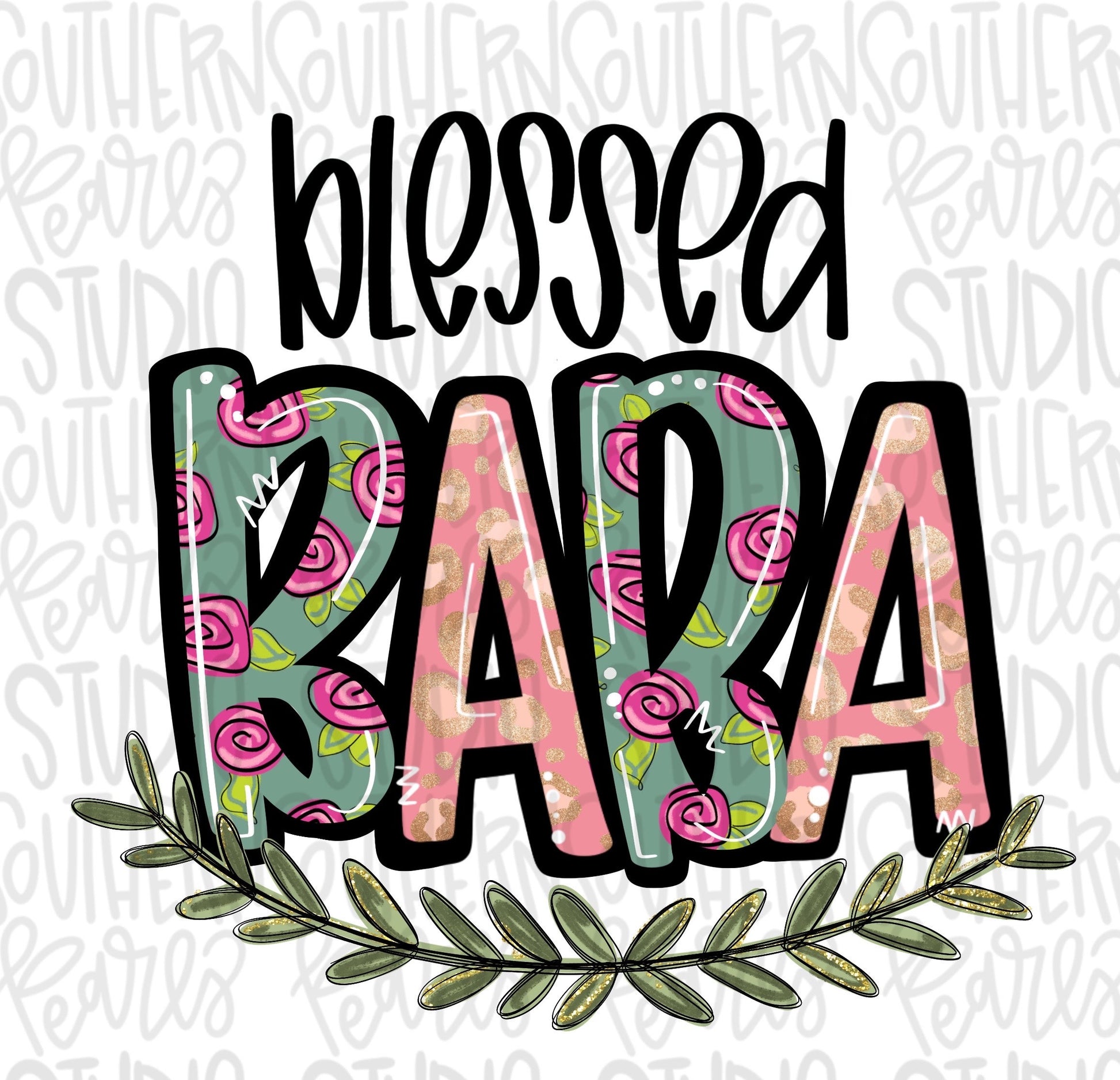 Blessed baba | Sublimation Design | Digital Download | Women’s, Kids Shirt PNG