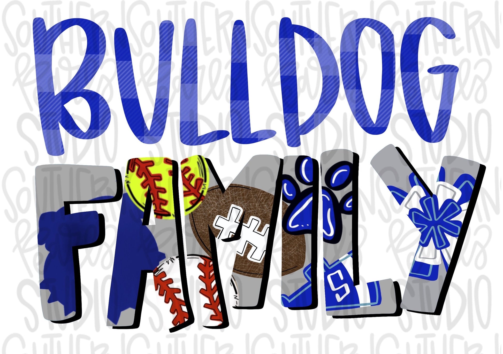 Bulldog Family | Sublimation Design | Digital Download | Women’s, Kids Shirt PNG