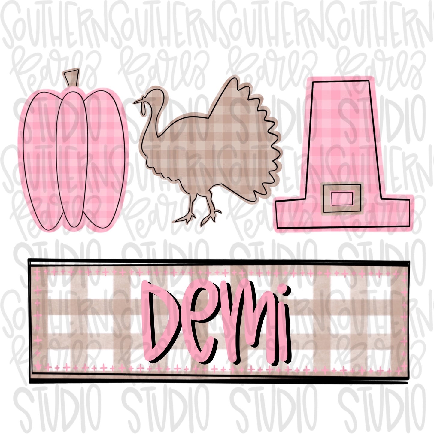 Thanksgiving Girl Pink | Sublimation Design | Digital Download | Women’s, Kids Shirt PNG