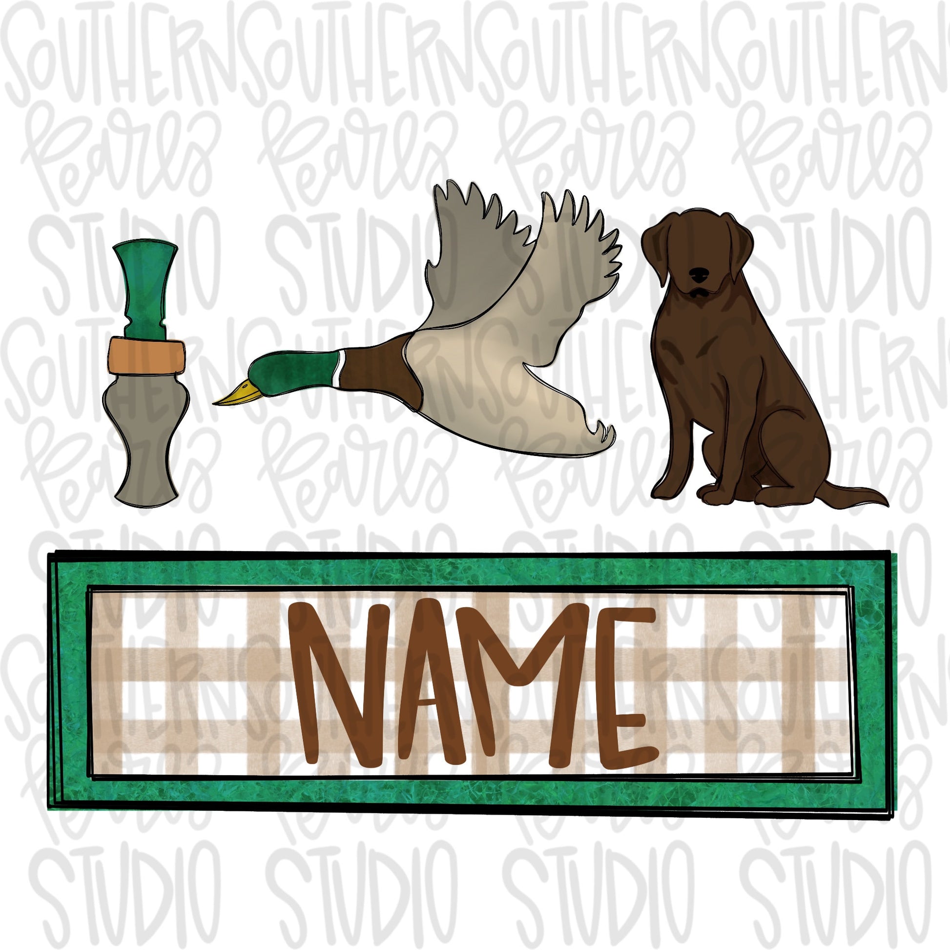 Mallard duck hunting name plate | Sublimation Design | Digital Download | Women’s, Kids Shirt PNG