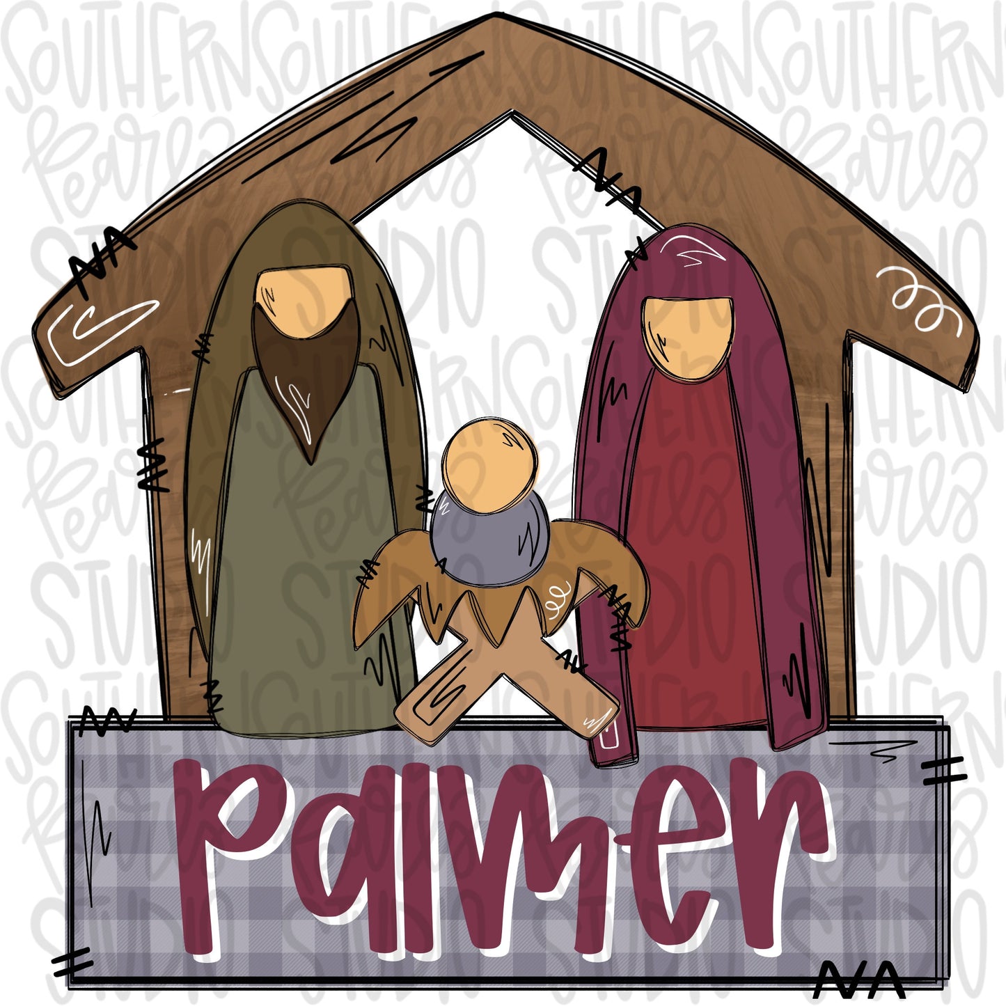 Nativity name patch | Sublimation Design | Digital Download | Women’s, Kids Shirt PNG