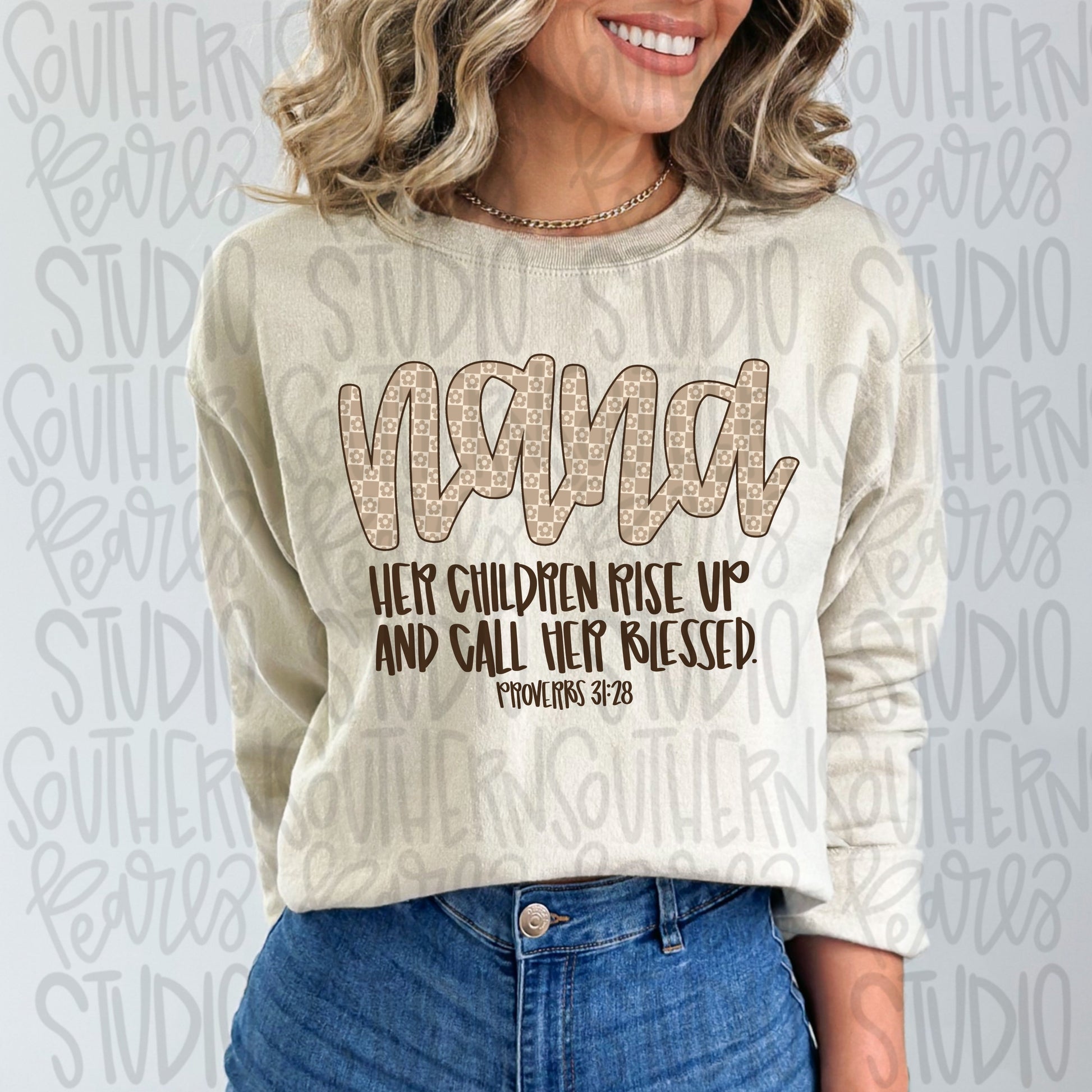 NANA | Her children rise up and call her blessed | Sublimation Design | Digital Download | Women’s, Kids Shirt PNG