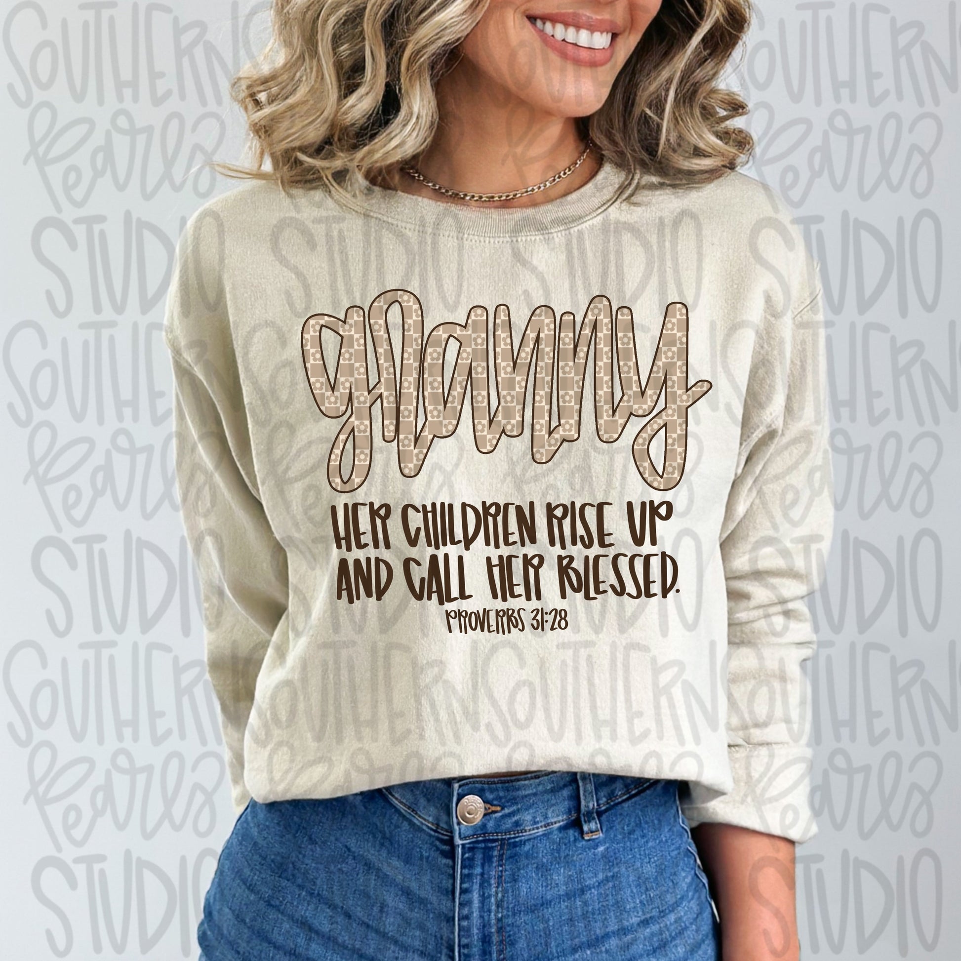 GRANNY | Her children rise up and call her blessed | Sublimation Design | Digital Download | Women’s, Kids Shirt PNG