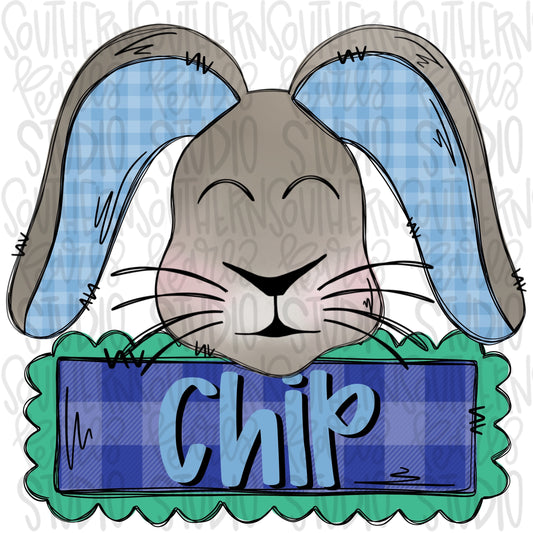 Easter Bunny Name Patch Boy | Sublimation Design | Digital Download | Women’s, Kids Shirt PNG