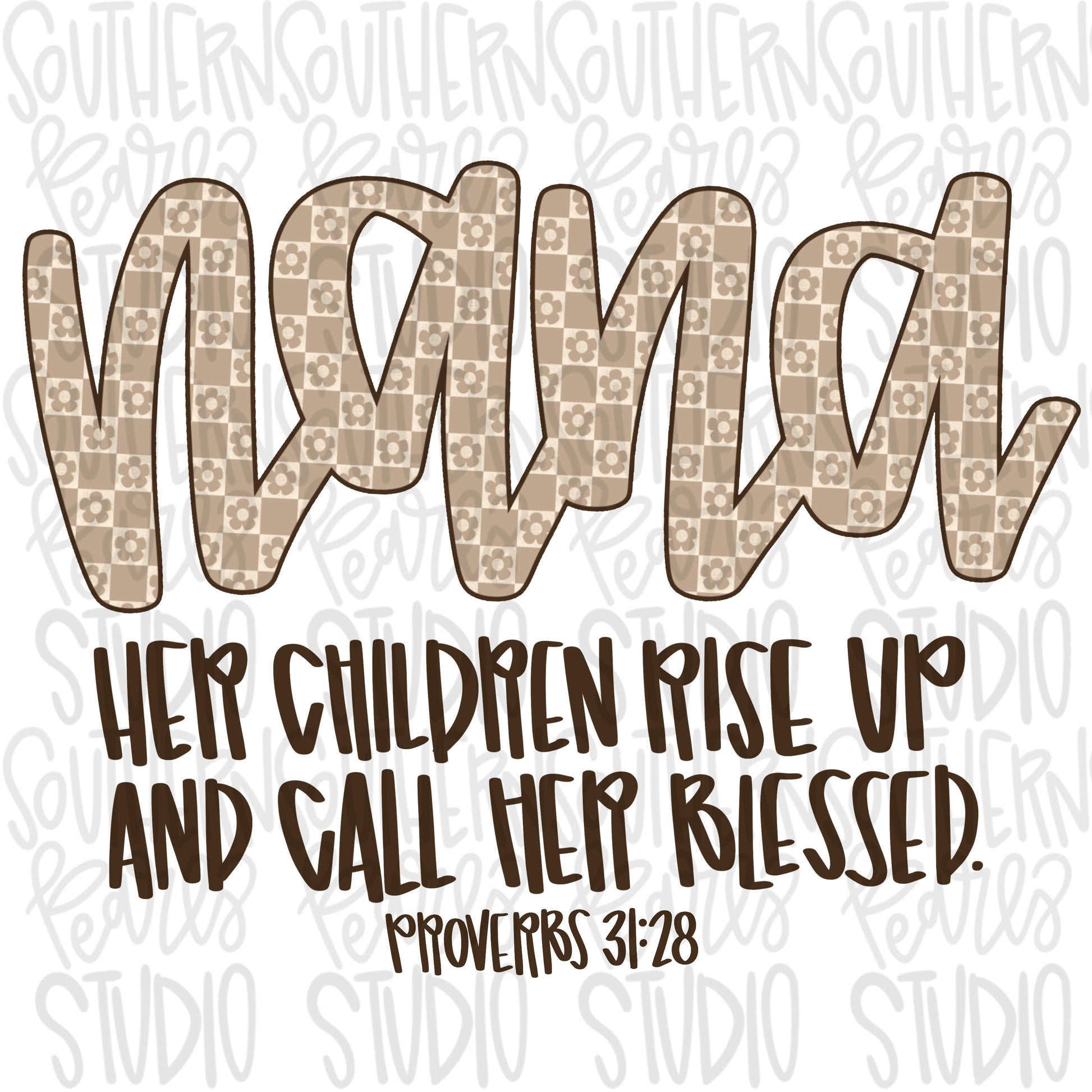 NANA | Her children rise up and call her blessed | Sublimation Design | Digital Download | Women’s, Kids Shirt PNG