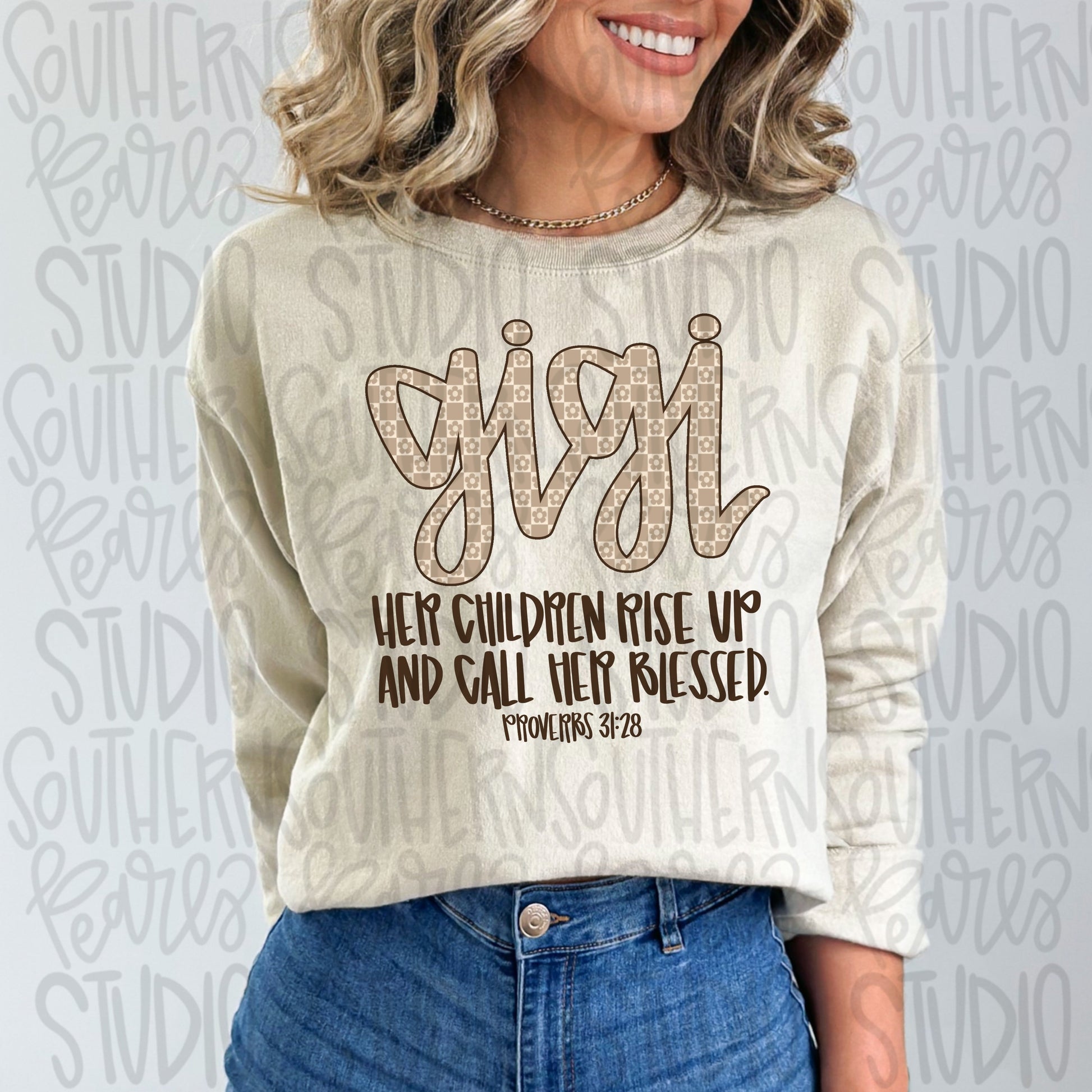 GIGI | Her children rise up and call her blessed | Sublimation Design | Digital Download | Women’s, Kids Shirt PNG