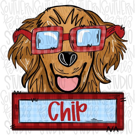 Valentine Patch Golden retriever Boy | Sublimation Design | Digital Download | Women’s, Kids Shirt PNG